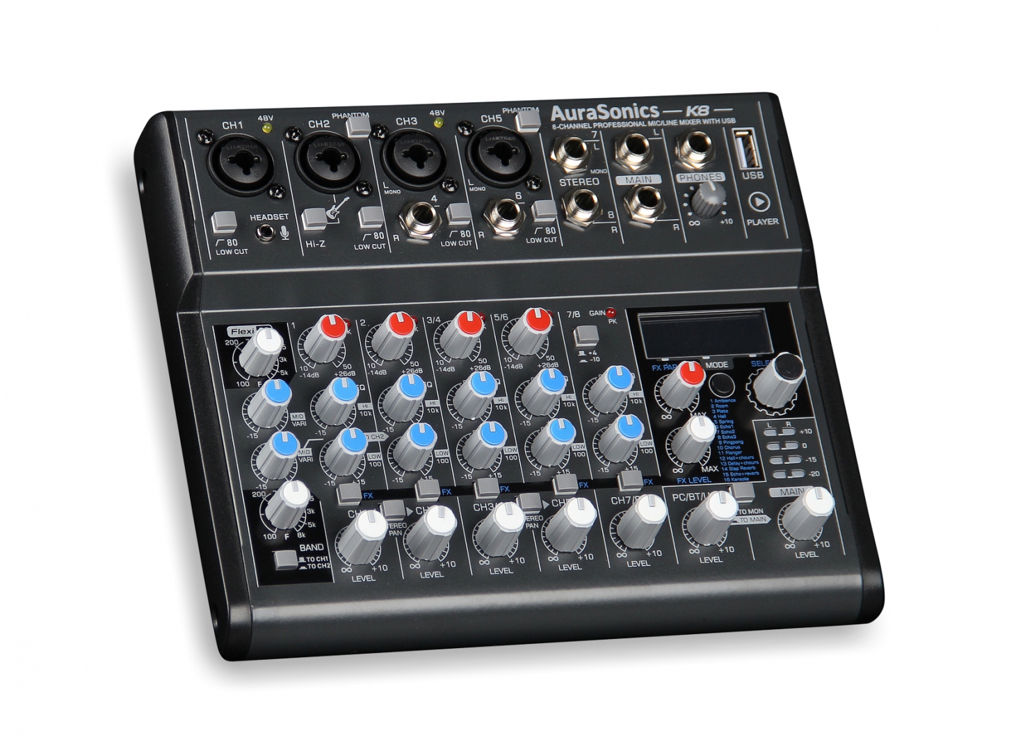 AuraSonics K8 компактный микшерный пульт в Зарайске