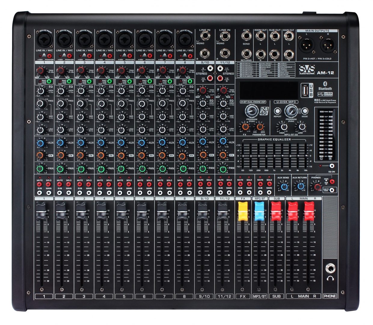 SVS Audiotechnik mixers AM-12 Микшерный пульт аналоговый, 12-канальный в Зарайске