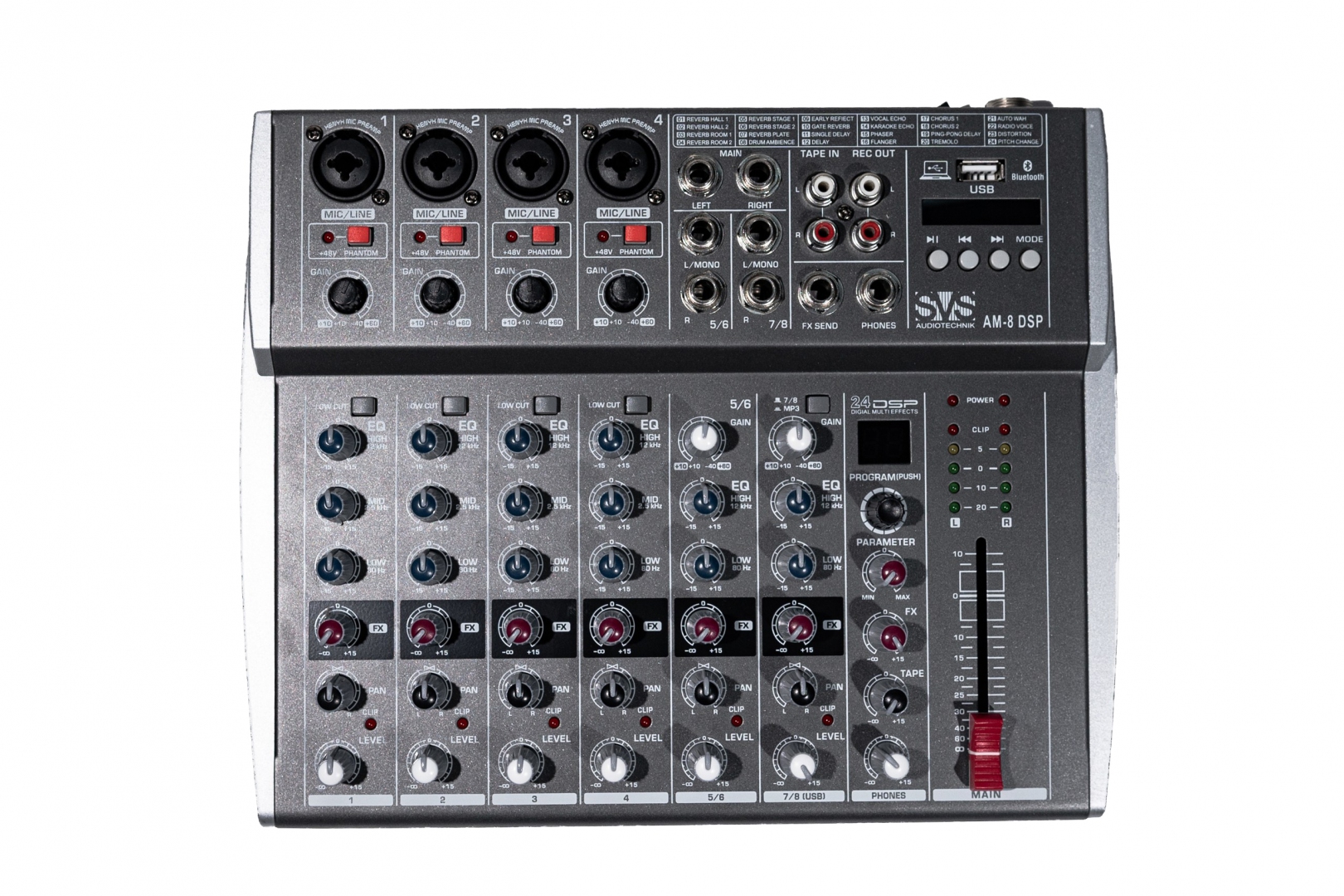 SVS Audiotechnik mixers AM-8 DSP Микшерный пульт аналоговый, 8-канальный в Зарайске